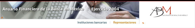 Anuario Financiero de la Banca en Mxico | Instituciones Bancarias | Representaciones