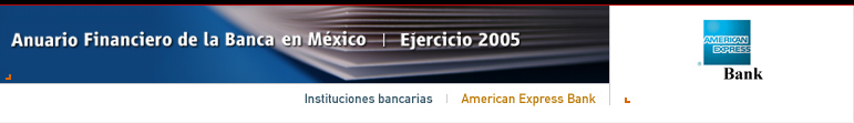 Anuario Financiero de la Banca en Mxico | Instituciones Bancarias | American Express